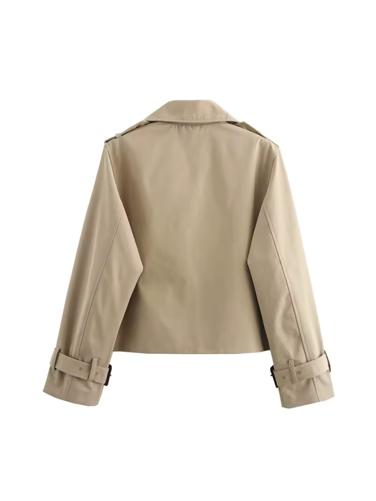 Lapel Double Breasted Versatile Short Trench Coat