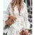 Summer Lace Croche Dress Women Sexy Crochet Bikini Cover Up Floral Ladies Bathing Swimwear Beach Suit Woman Beachwear