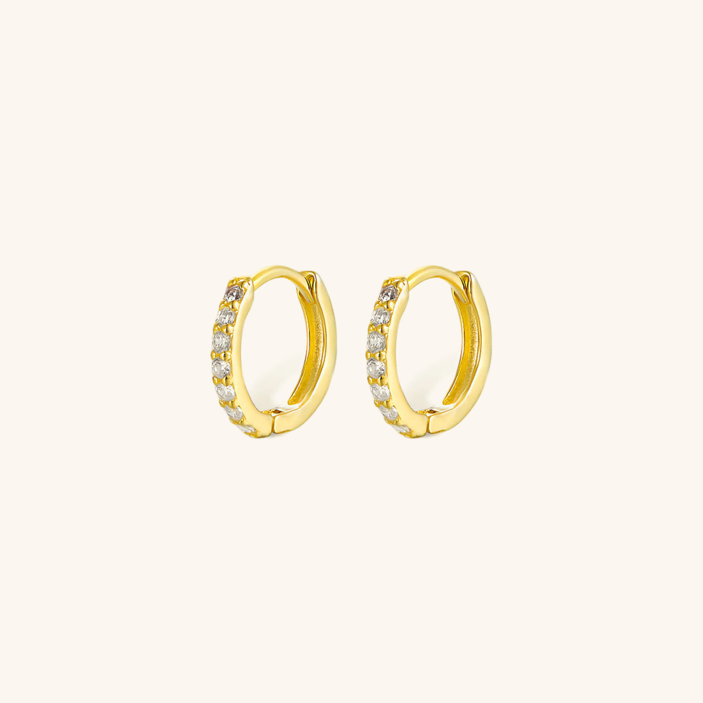 Celeste Spark - Diamond Huggie Earrings