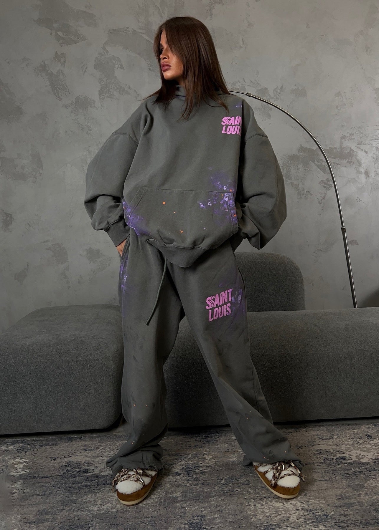Saint Louis Oversized Hoodie & Jogger Set
