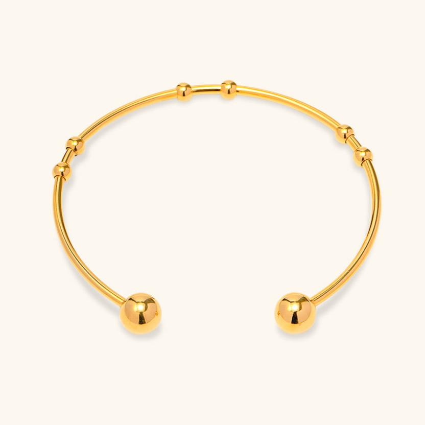 Orion Sphere - Minimalist Gold Bangle