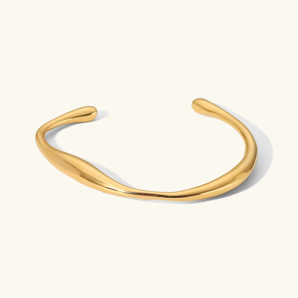 Polished Gold Open Cuff