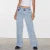 Women Y2K Wide Leg Denim Pants Baggy Low Waist Boyfriend Jeans Casual Vintage Loose Fit Jeans Trousers Cyber Grunge Streetwear