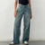 Women Y2K Wide Leg Denim Pants Baggy Low Waist Boyfriend Jeans Casual Vintage Loose Fit Jeans Trousers Cyber Grunge Streetwear