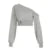 Fashion Trendy Women¡¯s Top Tees Long Sleeve Simple Skew Collar Solid One-Shoulder Comfortable Blouses Causal