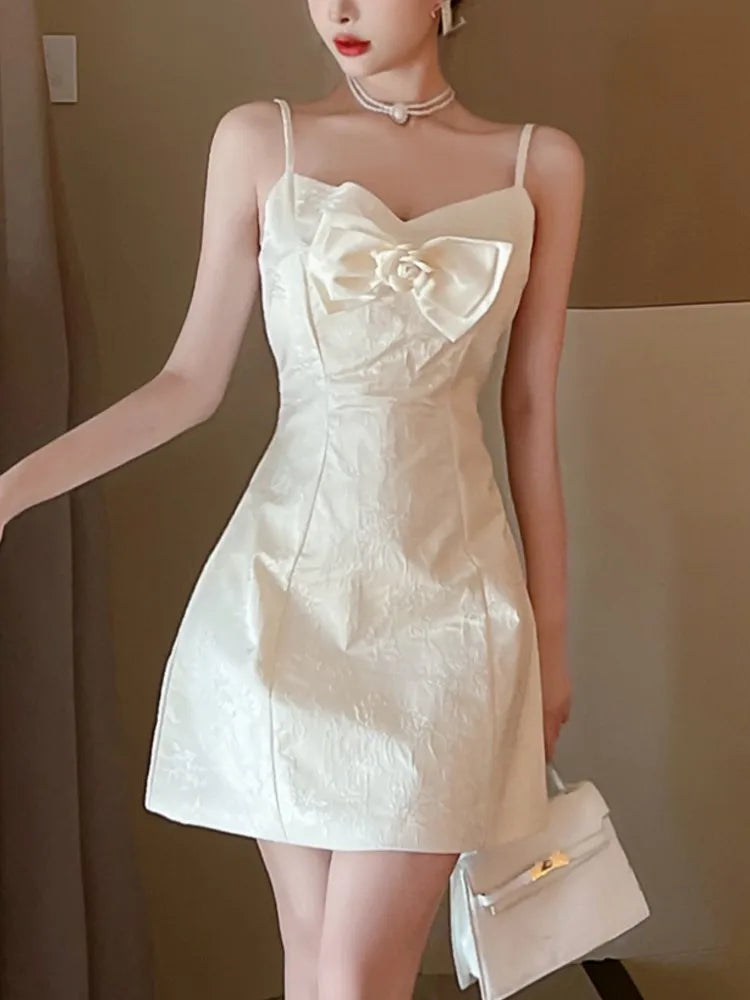 Y2K Sweet Mini Dress for Women Sexy Spaghetti Strap Princess Birthday Party Short Dresses Summer Spring Slim A-Line Vestidos New