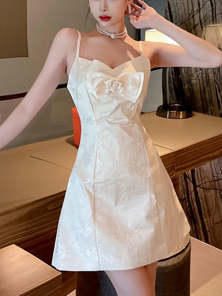Y2K Sweet Mini Dress for Women Sexy Spaghetti Strap Princess Birthday Party Short Dresses Summer Spring Slim A-Line Vestidos New