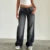 Women Y2K Wide Leg Denim Pants Baggy Low Waist Boyfriend Jeans Casual Vintage Loose Fit Jeans Trousers Cyber Grunge Streetwear
