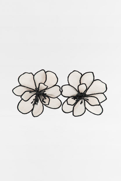 Flower Fabric Earrings