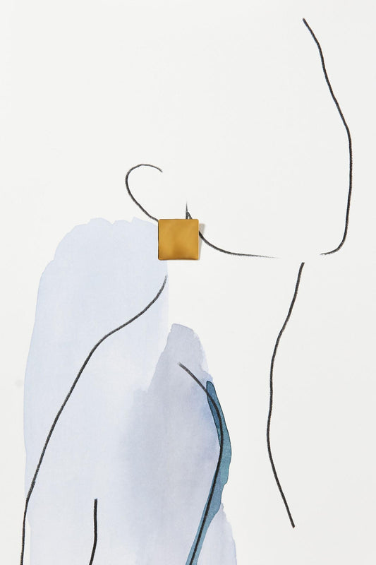 Sqaure Structured Earrings