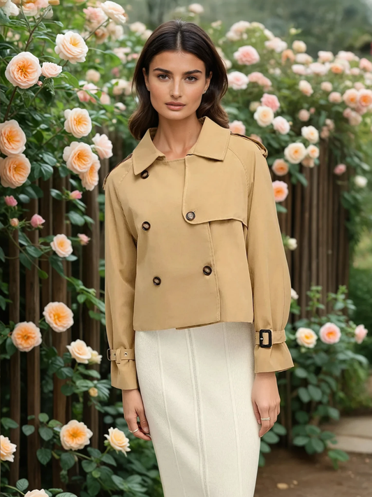 Casual & Chic Breasted Lapel Trench Coat