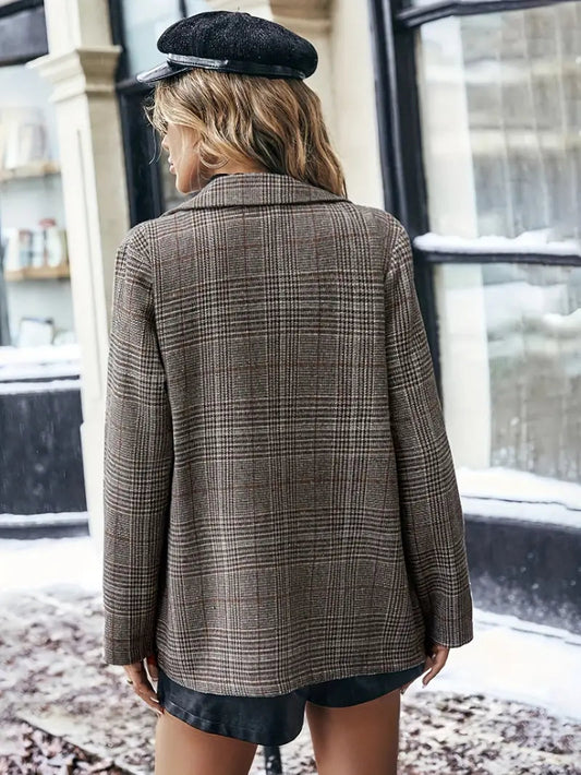 Heritage Check Blazer in Brown Plaid