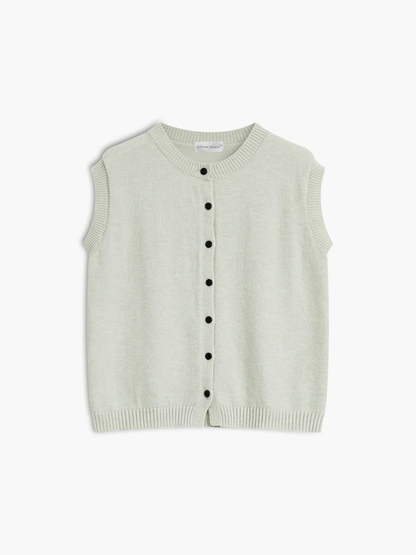 Single-breasted Casual Button Up Sweater Vest