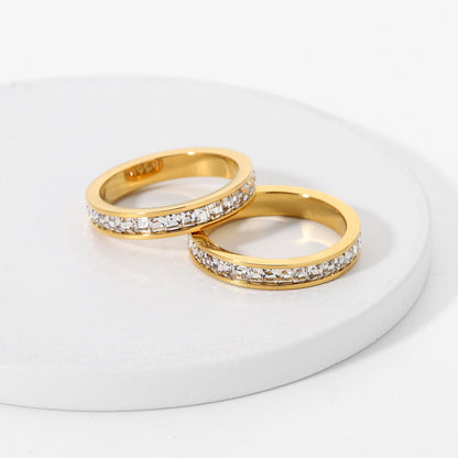 Elysia Band - Diamond Gold Ring
