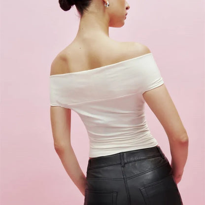 3D Flower Contrast Crop Top