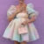 Women Kawaii Puff Sleeve Tulle Princess Dress Vintage Off Shoulder Square Collar Mini Dress Puffy Mesh Party Prom Evening Dress