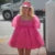 Women Kawaii Puff Sleeve Tulle Princess Dress Vintage Off Shoulder Square Collar Mini Dress Puffy Mesh Party Prom Evening Dress