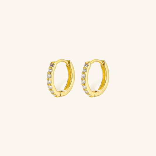 Celeste Spark - Diamond Huggie Earrings