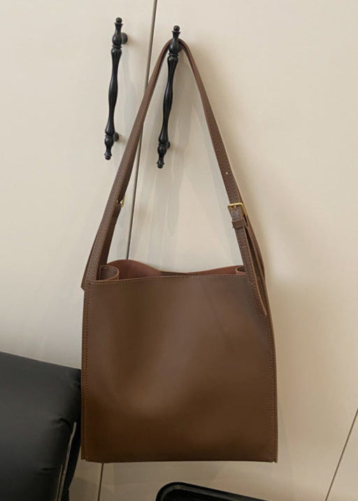 Carrera - Structured PU Leather Tote with Shoulder Strap