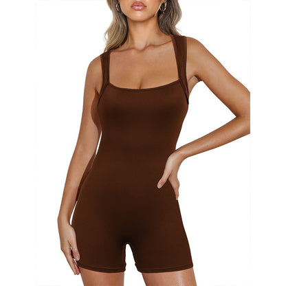 Women Clothing Women Women Clothing Summer Jumpsuit Summer Solid Color Jumpsuit Women Sports