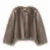 Luxury Brand Furry Cropped Faux Fur Coat Women Winter  Iconic Street Fashion Week Girls Fluffy Short Fur Jacket