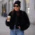 Iconic Street Fashion Week Luxury Brand Gardient Cropped Faux Fur Coat Women Winter  Hot Cool Girls Fluffy Short Fur Jacket