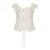 Jacquard Hollow Out Lace-up Cute Top Y2K Girls Short Sleeve Fitted Tee Shirt Ruffles Detail Square Collar Tops Women
