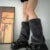 Harajuku Y2k Fashion Girls Faux Rabbit Fur Leg Warmers Women Goth Punk Rave Cyber Fluffies Costume Leggings Boot Covers Clubwear