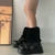 Harajuku Y2k Fashion Girls Faux Rabbit Fur Leg Warmers Women Goth Punk Rave Cyber Fluffies Costume Leggings Boot Covers Clubwear