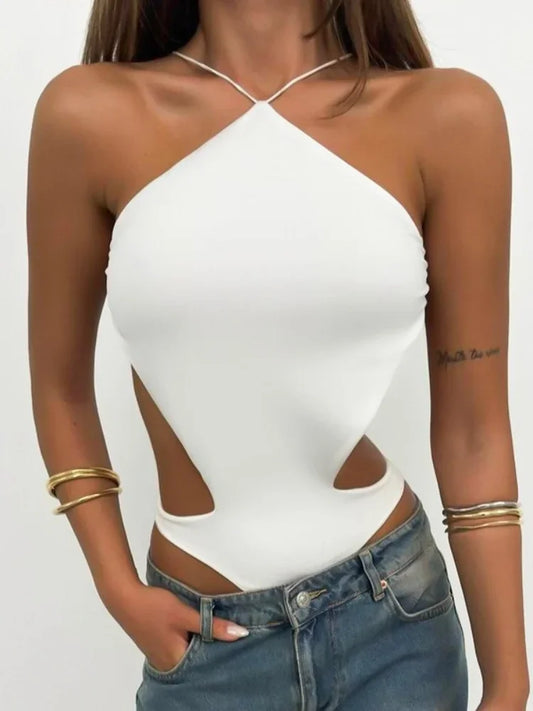Feminino Backless Sexy Top Women Summer Clothes One-Pieces Bustier Y2k Lenceria Femenina Hollow Out Bodysuit Lingerie Sexy Body