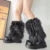 Luxury Brand Runway Fashion Fluffy Faux Fox Leg Warmers Women Thick Warm Furry Boot Covers Chic Harajuku Hot Y2k Girls Legcovers