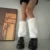 Harajuku Y2k Fashion Girls Faux Rabbit Fur Leg Warmers Women Goth Punk Rave Cyber Fluffies Costume Leggings Boot Covers Clubwear