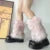 Luxury Brand Runway Fashion Fluffy Faux Fox Leg Warmers Women Thick Warm Furry Boot Covers Chic Harajuku Hot Y2k Girls Legcovers