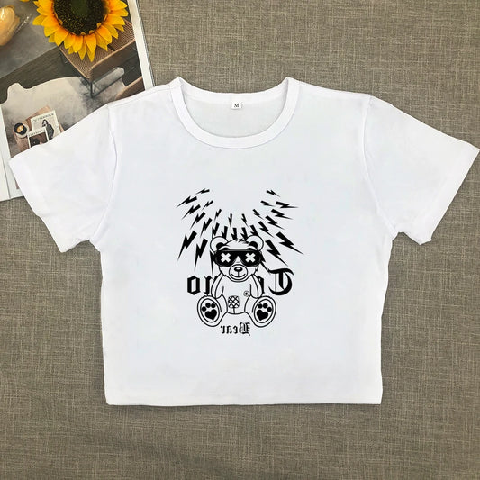 Short-sleeved T-shirt women  new explosive spice girls show thin pure want high-grade top summer women&#8217;s fashion brand
