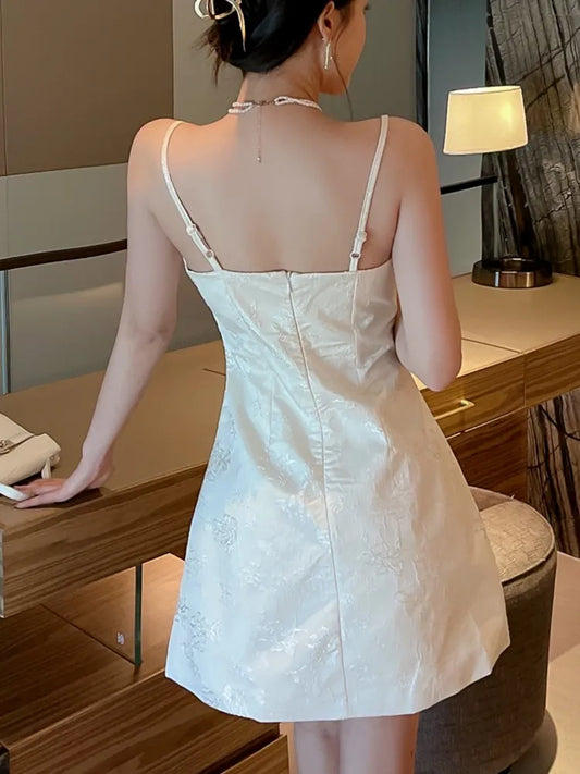 Y2K Sweet Mini Dress for Women Sexy Spaghetti Strap Princess Birthday Party Short Dresses Summer Spring Slim A-Line Vestidos New