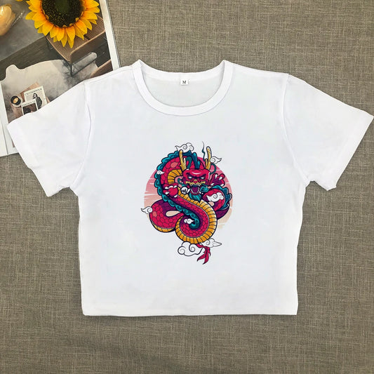 The fashion brand is shoulder-wearing women pure want short-sleeved T-shirt  new explosive all matching slimming spice girls