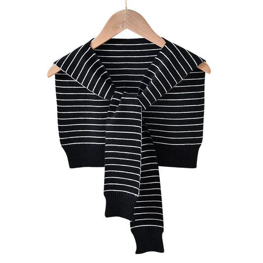 Shrugs Women Shoulder Shawl Fall Outwear All-match Candy Colors Fashion Knit Scarf-collar Harajuku Korean Streetwear Chic Sweet