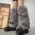 Luxury Brand Runway Fashion Fluffy Faux Fox Leg Warmers Women Thick Warm Furry Boot Covers Chic Harajuku Hot Y2k Girls Legcovers