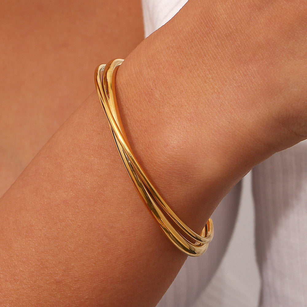 Seraphine Dual Layer Gold Cuff