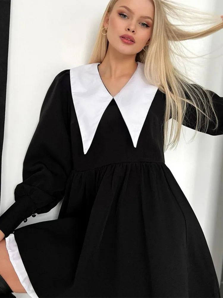 Splice Mini Dress For Women Sexy Party Club Night Folds Women&#8217;s Evening Dress Hot Girls Elegant Street Dresses Women 2025